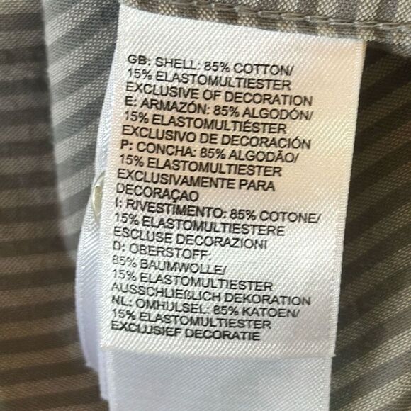 The North Face Mens Gray Striped Long Sleeve Shirt size M Medium - Picture 7 of 8